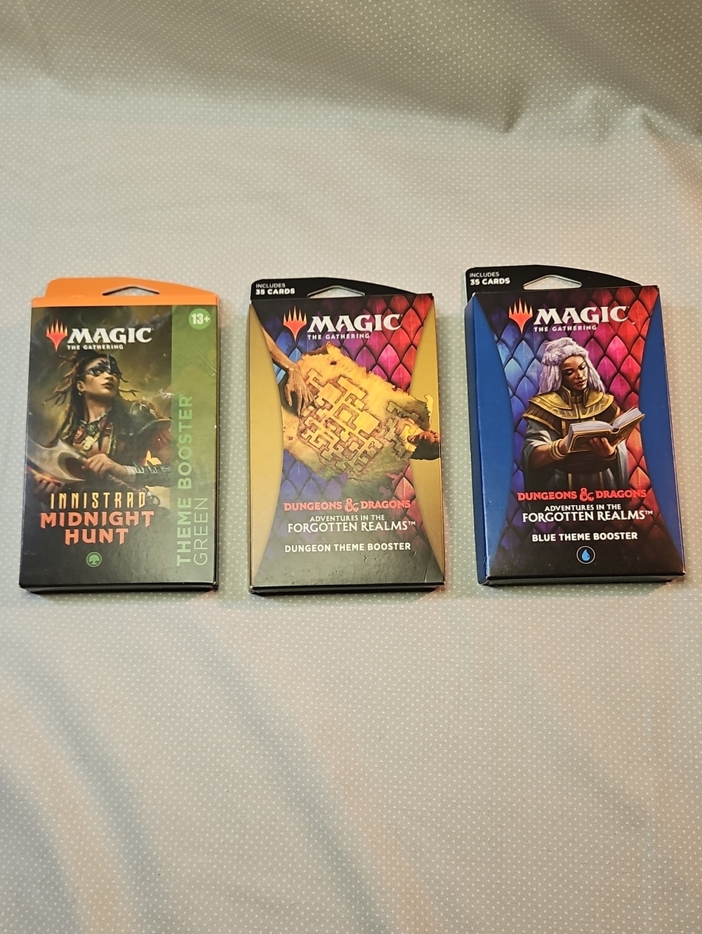2021 MTG D&D 35 Card Theme Booster Boxes Midnight Hunt Forgotten Realms